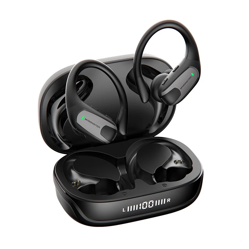 Original Monster Aura Fit In Ears Schwarz