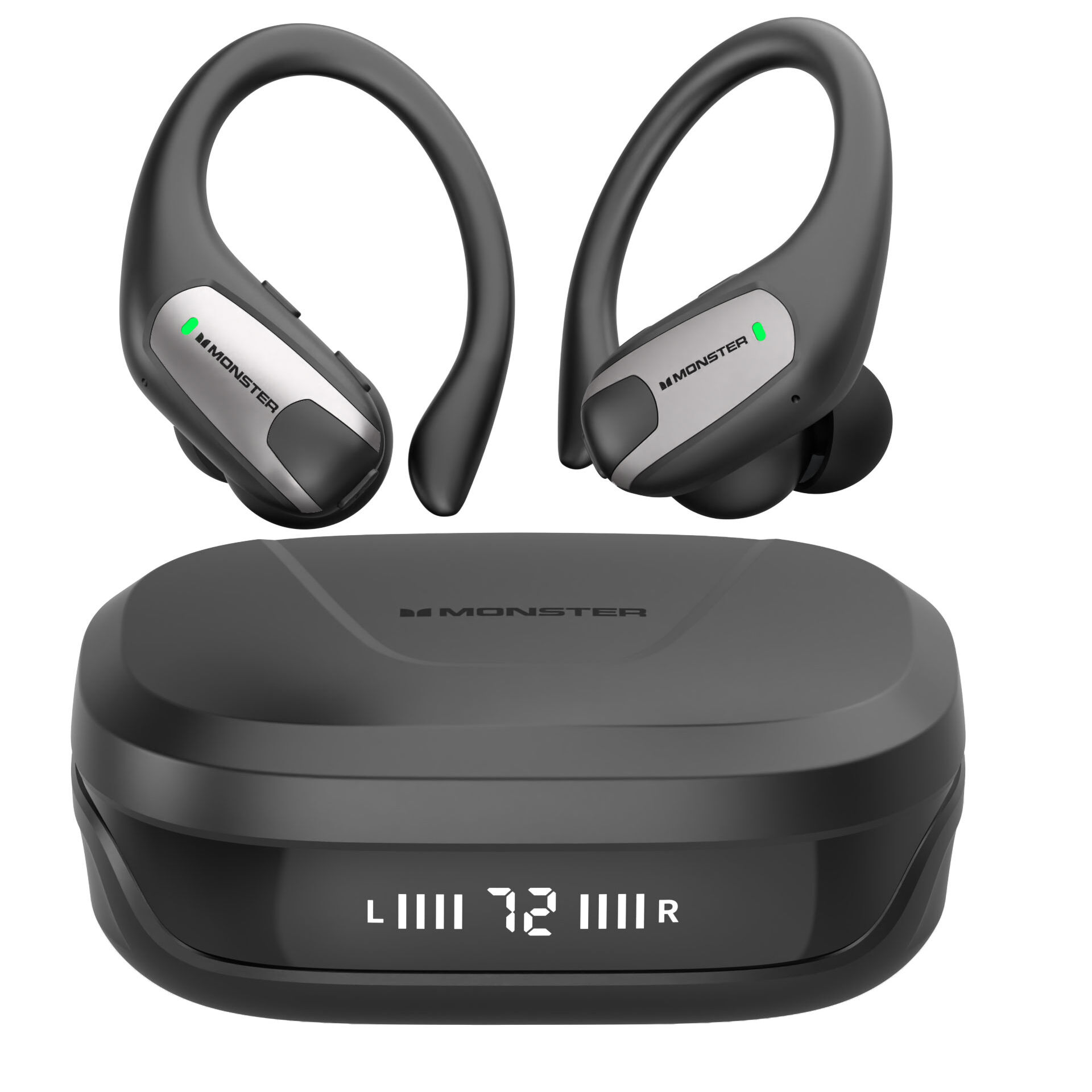 Original Monster Aura Fit In Ears Schwarz