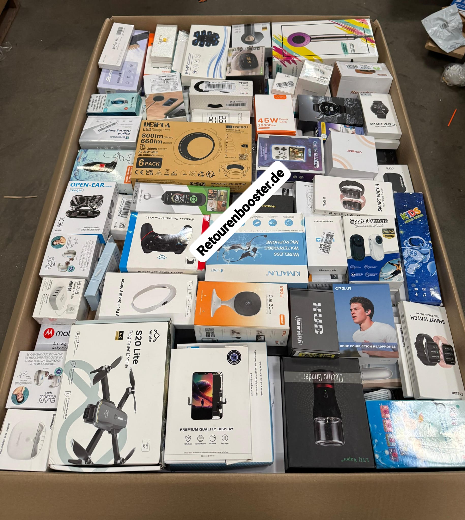 Amazon Multimedia Bigbox Karton mit 52 Artikel im Mix WOW!